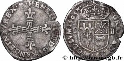 HENRI IV LE GRAND Quart d&nbsp;écu du Béarn 1605 Morlàas