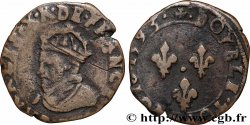 CHARLES X, CARDINAL OF BOURBON Double tournois 1593 Dijon