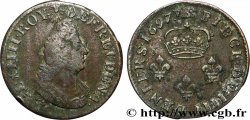LOUIS XIV LE GRAND OU LE ROI SOLEIL IIII deniers 1697 Strasbourg