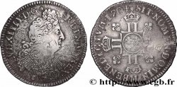 LOUIS XIV &nbsp;THE SUN KING&nbsp; Demi-écu aux huit L, 2e type 1704 Toulouse VF
