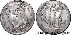 LOUIS XVI (MONARQUE CONSTITUTIONNEL)  Écu au génie 1792 Paris