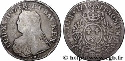 LOUIS XV DIT LE BIEN AIMÉ Écu aux branches d&nbsp;olivier, buste habillé 1738 Strasbourg
