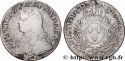 LOUIS XV DIT LE BIEN AIMÉ Écu aux branches d&nbsp;olivier, buste habillé 1736 Tours
