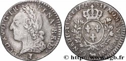 LOUIS XV DIT LE BIEN AIMÉ Dixième d’écu aux branches d’olivier, buste lauré 1773 Pau