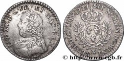 LOUIS XV DIT LE BIEN AIMÉ Vingtième d’écu aux branches d’olivier, buste habillé 1727 Amiens