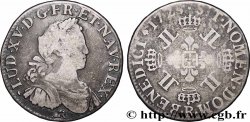 LOUIS XV &nbsp;THE WELL-BELOVED&nbsp; Demi-écu à la croix fleurdelisée couronnée et aux huit L 1725 Rouen VF