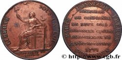 REVOLUTION COINAGE Monneron de 2 sols à la Liberté 1791 Birmingham, Soho