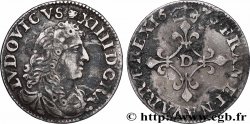 LOUIS XIV LE GRAND OU LE ROI SOLEIL Quatre sols à la croix formée de lis 1676 Vimy-en-Lyonnais (actuellement Neuville-sur-Saône)
