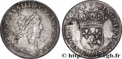 LOUIS XIII LE JUSTE Douzième d&nbsp;écu, buste drapé et cuirassé (2e buste de Jean Warin) 1643 Paris, Monnaie du Louvre