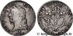 LOUIS XV DIT LE BIEN AIMÉ Écu aux branches d’olivier, buste lauré 1771 Pau