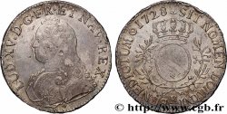 LOUIS XV DIT LE BIEN AIMÉ Écu aux branches d&nbsp;olivier, buste habillé 1728 Bordeaux