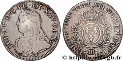 LOUIS XV DIT LE BIEN AIMÉ Écu aux branches d&nbsp;olivier, buste habillé 1737 Strasbourg