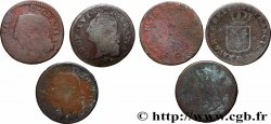 LOUIS XVI Sols dits &nbsp;à l&nbsp;écu&nbsp;, lot de 3 ex. n.d. Ateliers divers