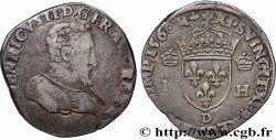 CHARLES IX. MONNAYAGE AU NOM DE HENRI II Teston à la tête nue, 1er type 1560 Lyon
