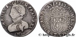 CHARLES IX Teston, 2e type 1566 Toulouse