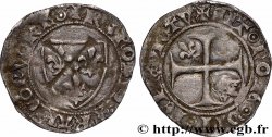 CHARLES VI LE FOU OU LE BIEN AIMÉ Demi-blanc dit &nbsp;demi-guénar&nbsp; n.d. Troyes ?