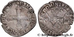 HENRI III Huitième d&nbsp;écu, croix de face 1580 Nantes