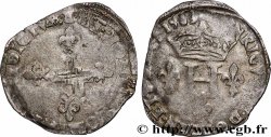 HENRI III Double sol parisis, 2e type 1583 Saint-André de Villeneuve-lès-Avignon