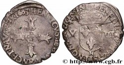 HENRI IV LE GRAND Huitième d&nbsp;écu, croix feuillue de face 1603 Montpellier