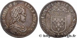 LOUIS XIV LE GRAND OU LE ROI SOLEIL Quart d&nbsp;écu, portrait à la mèche courte 1644 Paris, Monnaie de Matignon