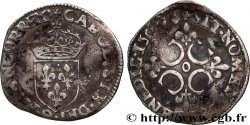 CHARLES IX Sol parisis , 1er type 1569 Riom