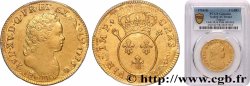 LOUIS XV DIT LE BIEN AIMÉ Double louis d&nbsp;or aux insignes 1716 Bordeaux TTB/TTB+