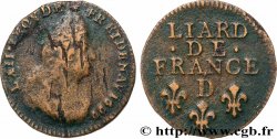 LOUIS XIV LE GRAND OU LE ROI SOLEIL Liard, 3e type, buste âgé 1699 Lyon