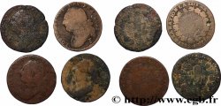 LOUIS XVI 12 deniers dit &nbsp;au faisceau&nbsp;, type FRANCOIS, lot de 4 ex. n.d. Ateliers divers