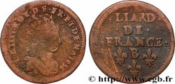 LOUIS XIV &nbsp;THE SUN KING&nbsp; Liard dit &nbsp;à la tête couronnée” 1656 Rouen