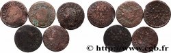 LOUIS XIII LE JUSTE Double tournois, lot de 5 ex. s.m. Atelier indéterminé