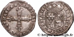 HENRY IV Quart d&nbsp;écu de Béarn 1602 Morlaàs