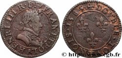 HENRY III Double tournois, 3e type de Paris 1585 Paris, Moulin des Étuves