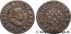 HENRY IV Double tournois, légende française 1600 Paris, Moulin des Étuves