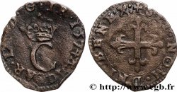 CHARLES IX Liard au C couronné, 2e émission 1574 Lyon