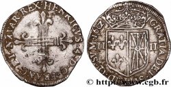 HENRY IV Quart d&nbsp;écu de Navarre 1602 Saint-Palais fVZ