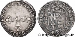 HENRY IV Quart d&nbsp;écu de Béarn 1599 Morlaàs XF