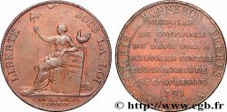REVOLUTION COINAGE Monneron de 2 sols à la Liberté 1791 Birmingham, Soho