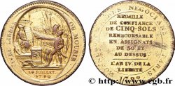 REVOLUTION COINAGE Monneron de 5 sols au serment (An IV), 3e type 1792 Birmingham, Soho