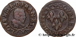 LOUIS XIII  Double tournois, type 4 1626 Riom