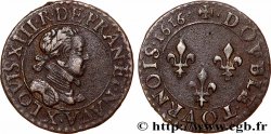 LOUIS XIII  Double tournois, buste enfantin d&nbsp;Amiens, (3e portrait) 1616 Amiens