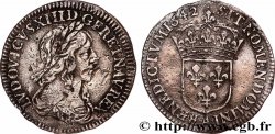 LOUIS XIII  Douzième d&nbsp;écu, buste drapé et cuirassé (2e buste de Jean Warin) 1642 Paris, Monnaie du Louvre