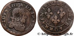 LOUIS XIII Double lorrain, 8e type de Stenay 1636 Stenay