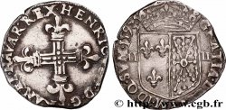 HENRI IV LE GRAND Quart d&nbsp;écu de Navarre 1593 Saint-Palais
