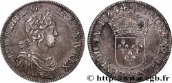 LOUIS XIV &nbsp;THE SUN KING&nbsp; Écu, portrait à la mèche courte 1644 Paris, Monnaie de Matignon fVZ