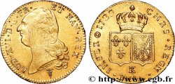 LOUIS XVI Double louis d’or aux écus accolés 1789 Bordeaux TTB/TTB+