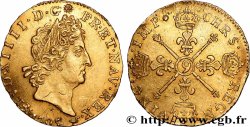 LOUIS XIV LE GRAND OU LE ROI SOLEIL Louis d&nbsp;or aux insignes 1705 Rennes TTB+