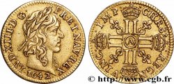 LOUIS XIII  Demi-louis d&nbsp;or aux huit L (effigie de Jean Warin) 1642 Paris fVZ