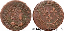 LOUIS XIII  Double tournois, type 6 de Lyon 1629 Lyon