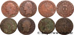 LOUIS XVI Demi-sol dit &nbsp;à l&nbsp;écu&nbsp;, lot de 4 ex. n.d. Ateliers divers