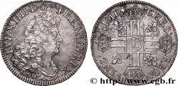 LOUIS XIV &nbsp;THE SUN KING&nbsp; Demi-écu aux huit L, 1er type 1690 Lille fVZ/SS